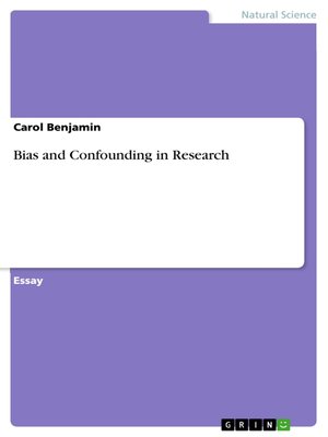 cover image of Bias and Confounding in Research